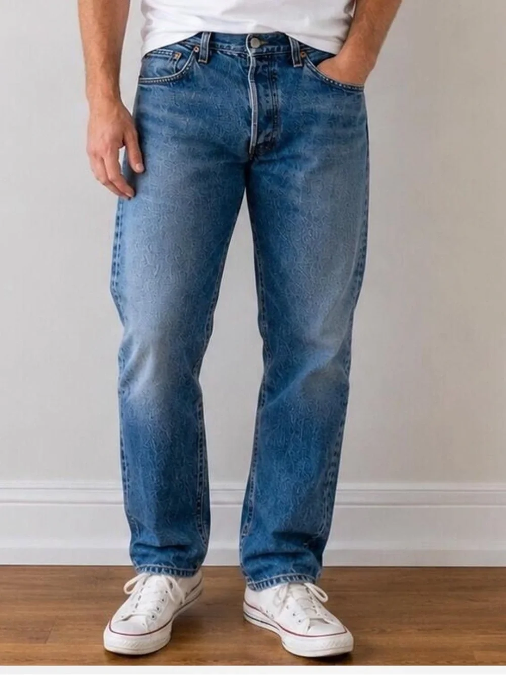 Vintage Levis 501 Classic Men's Faded . Button Fly. 42 x 32